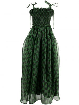 Макси рокля Cynthia Rowley зелено