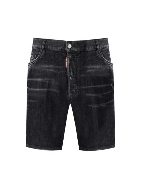 Slim fit jeans shorts Dsquared2 schwarz