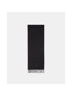 Bufanda con flecos de lana Polo Ralph Lauren negro