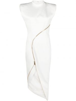 Ασύμμετρη αμάνικη βραδινό φόρεμα με φερμουάρ Genny