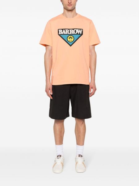 T-shirt en coton à imprimé Barrow orange
