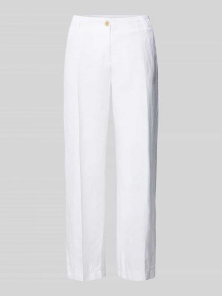 Lniane spodnie Brax białe