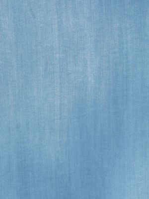 Průsvitný hedvábný šál Ermanno Scervino modrý