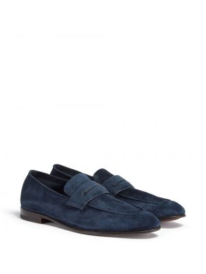 Seemisnahksed loafer-kingad Zegna sinine