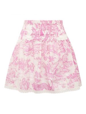 Хлопковая юбка Zadig&voltaire розовая
