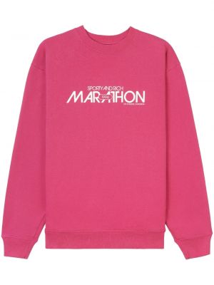 Sweatshirt aus baumwoll Sporty & Rich pink