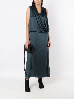 Drapované hedvábné šaty Uma | Raquel Davidowicz