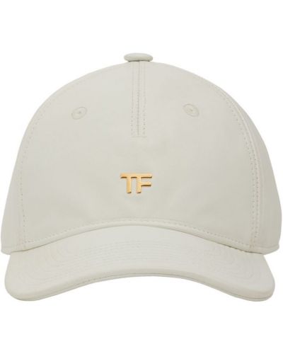 Iš natūralios odos džersis medvilninis kepurė su snapeliu Tom Ford