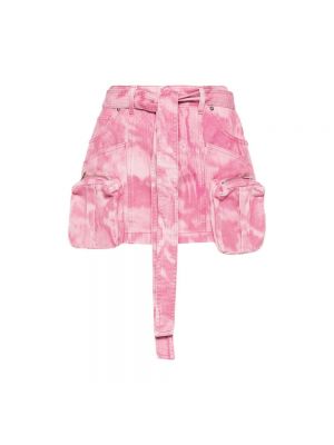 Jeansrock mit camouflage-print Blumarine pink