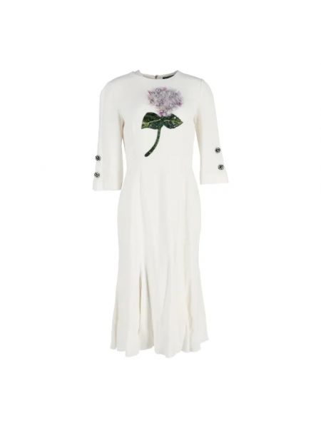 Sukienka Dolce & Gabbana Pre-owned biała