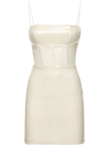 Mini šaty Nensi Dojaka bílé