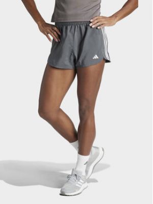 Shorts de sport à rayures Adidas gris