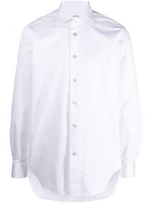 Памучна риза Kiton бяло