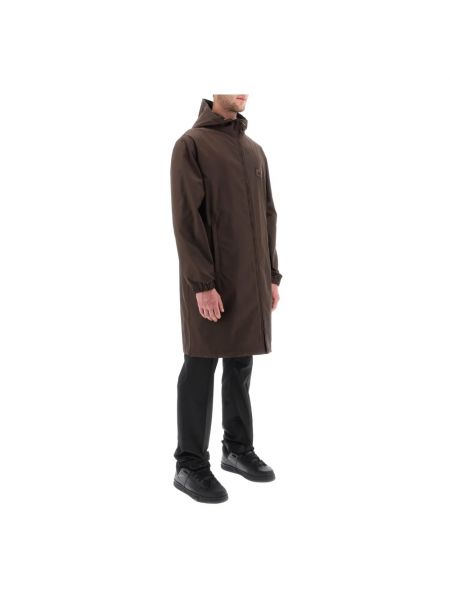 Chaqueta con capucha impermeable Valentino Garavani marrón
