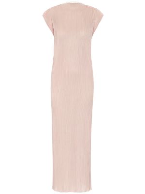 Трикотажное платье макси Jil Sander, розовое