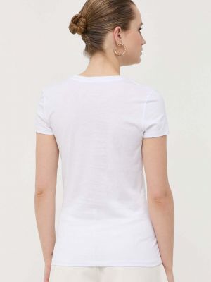 Бавовняна футболка Armani Exchange біла