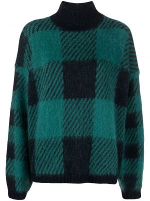 Pletený kostkovaný svetr s potiskem Woolrich