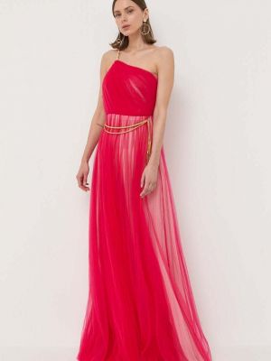 Sukienka długa Elisabetta Franchi różowa