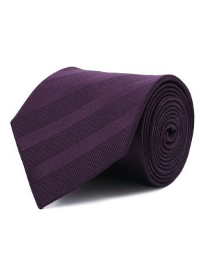 Шелковый галстук Lanvin фиолетовый