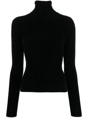 Slim fit pulover Alexandre Vauthier črna