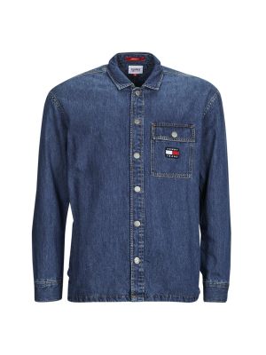 Klasický rifľová košeľa Tommy Jeans modrá