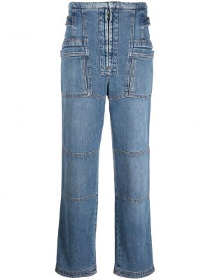 Straight leg jeans con motivo a stelle Stella Mccartney blu