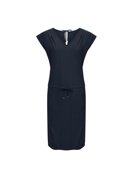 Kleid mit v-ausschnitt Raffaello Rossi blau