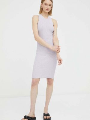Sukienka mini dopasowana Remain fioletowa