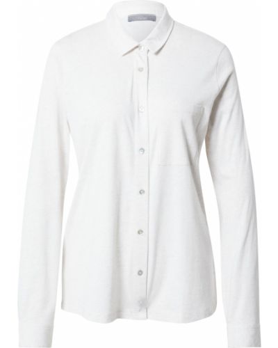 Jednofarebné bavlnené tričko s dlhými rukávmi Triumph - biela