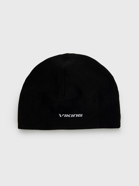 Czarna dzianinowa czapka Viking