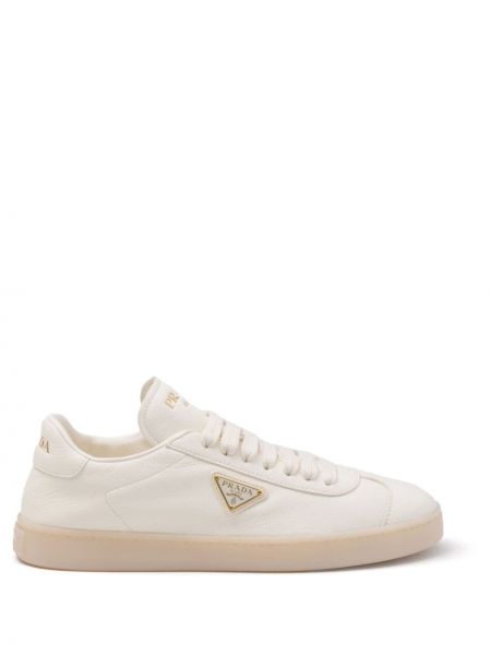Δερμάτινα sneakers Prada λευκό