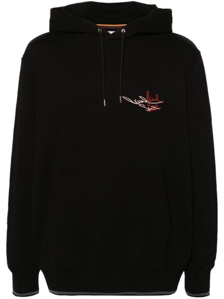 Langes sweatshirt mit stickerei aus baumwoll Paul Smith schwarz