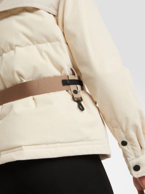 Pernata skijaška jakna Moncler Grenoble bijela