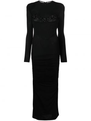 Μάξι φόρεμα Versace μαύρο