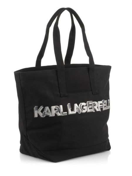 Černá shopper kabelka Karl Lagerfeld