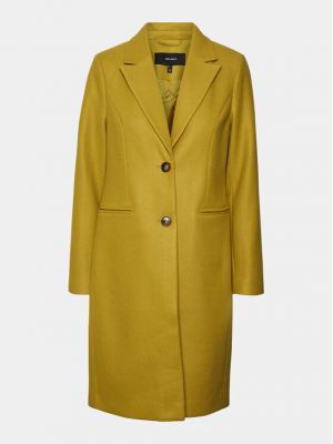 Priliehavý kabát Vero Moda žltá