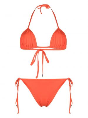Bikini à imprimé The Attico orange