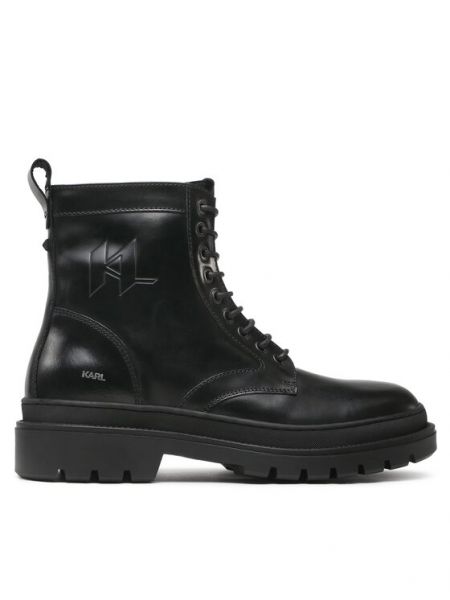 Туфли на шнуровке Karl Lagerfeld черные