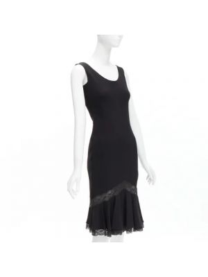 Vestido de seda Dior Vintage negro
