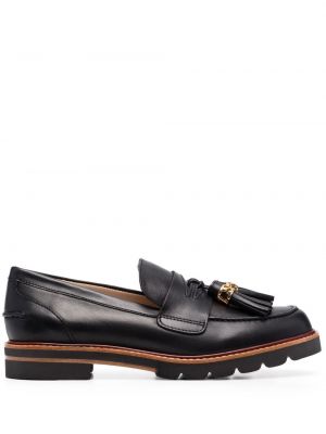 Skinn loafers Stuart Weitzman svart