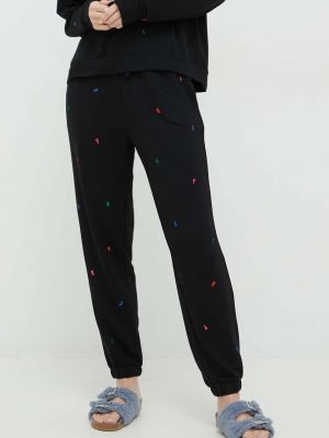 Dkny pantaloni de pijama femei, culoarea negru