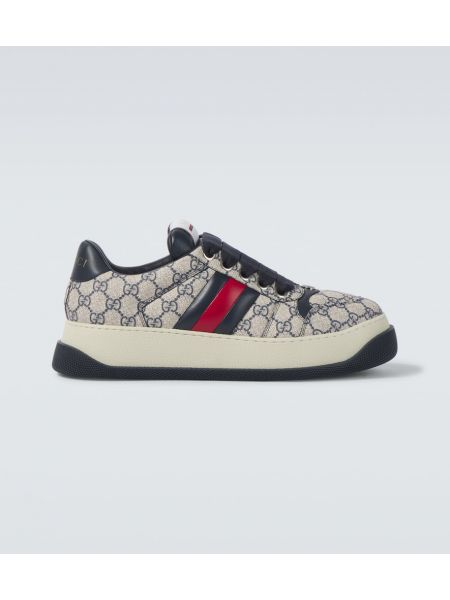 Canvas sneakers Gucci beige