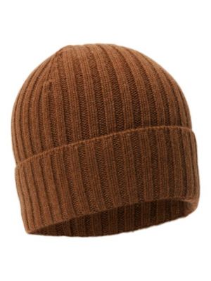 Кашемировая шапка Daniele Fiesoli коричневая