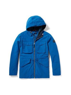 Куртка с капюшоном с карманами Timberland синяя
