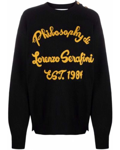 Jersey de tela jersey Philosophy Di Lorenzo Serafini negro