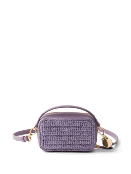 Mini taška Prada fialová