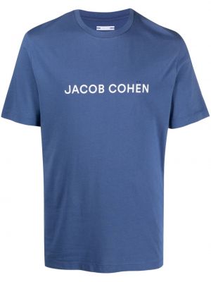Bavlněné tričko s potiskem Jacob Cohen