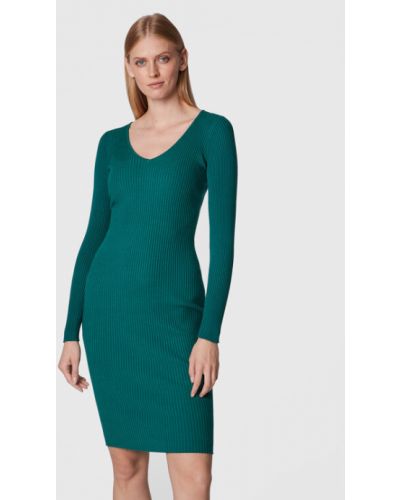 Slim fit kötött ruha Fracomina - zöld