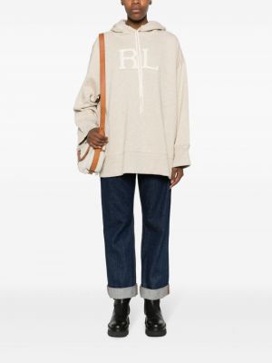 Bluza z kapturem Polo Ralph Lauren beżowa