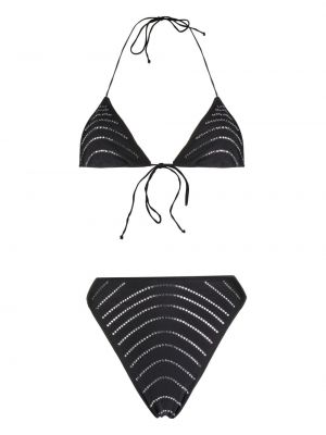 Bikini de cristal Oseree negru